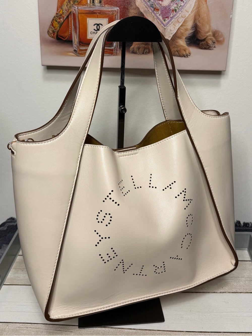 Stella McCartney Cream Small Tote Bag